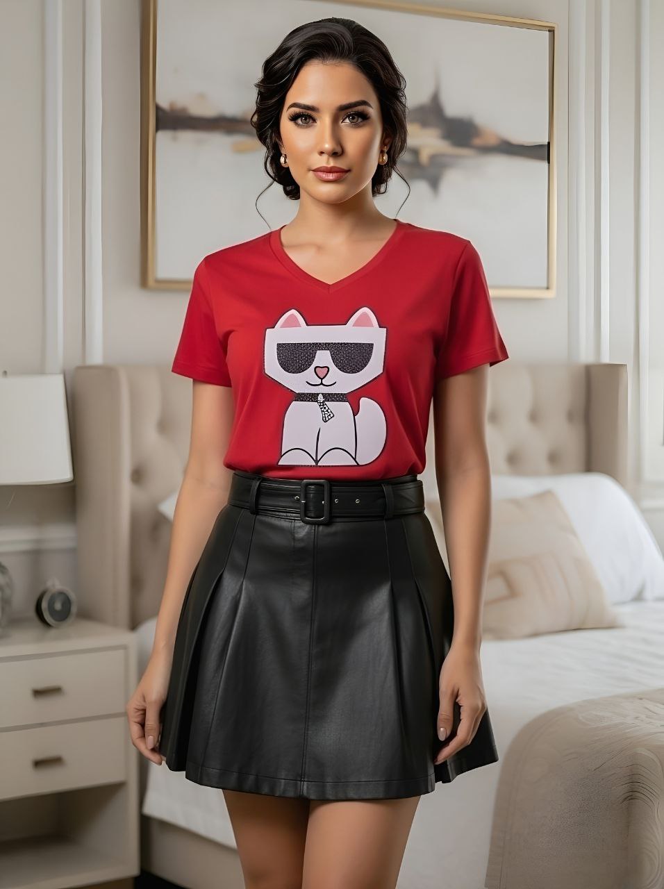 CAMISETA ESTAMPADO TIPO CAVIAR TALLA HASTA UNA M - CHOCOMANIA