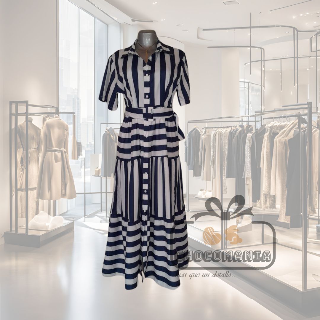 STRIPED DRESS L/XL 