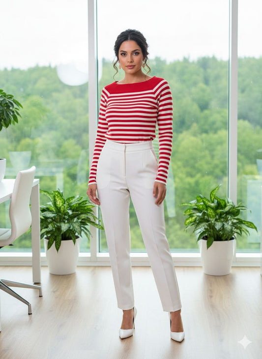 00.7 STRIPED SWEATER ONE SIZE UP TO M