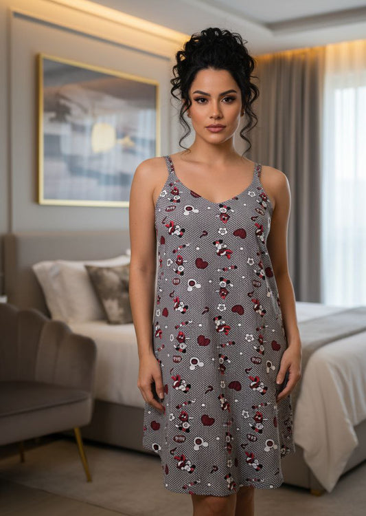 MINI GREY PAJAMAS CUT TO ONE SIZE UP TO L