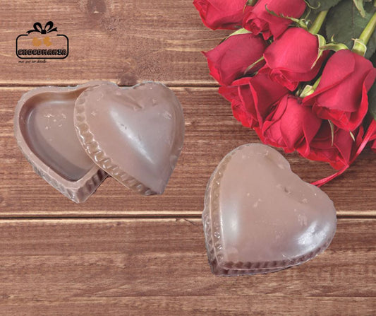 COFRE CORAZON DE CHOCOLATE PEQUEÑO (PREVIO PEDIDO)