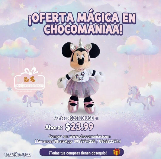 Peluche Minnie Mouse Tutú 45cm | Disney | La Compañera Más Tierna