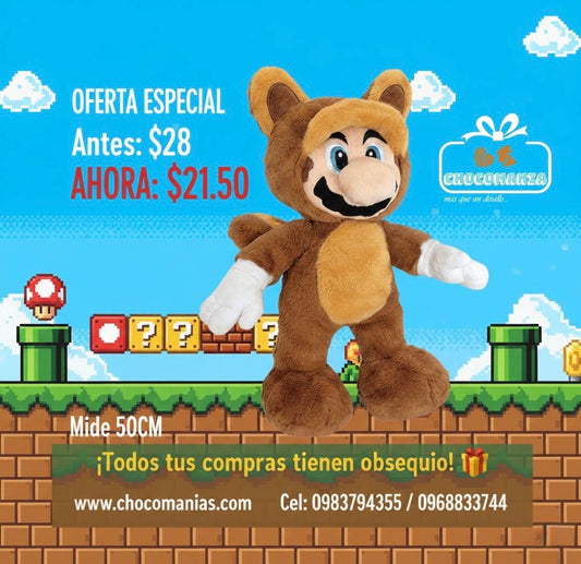 Peluche Mario Bros Colita 50cm | Chocomania 🍄⭐